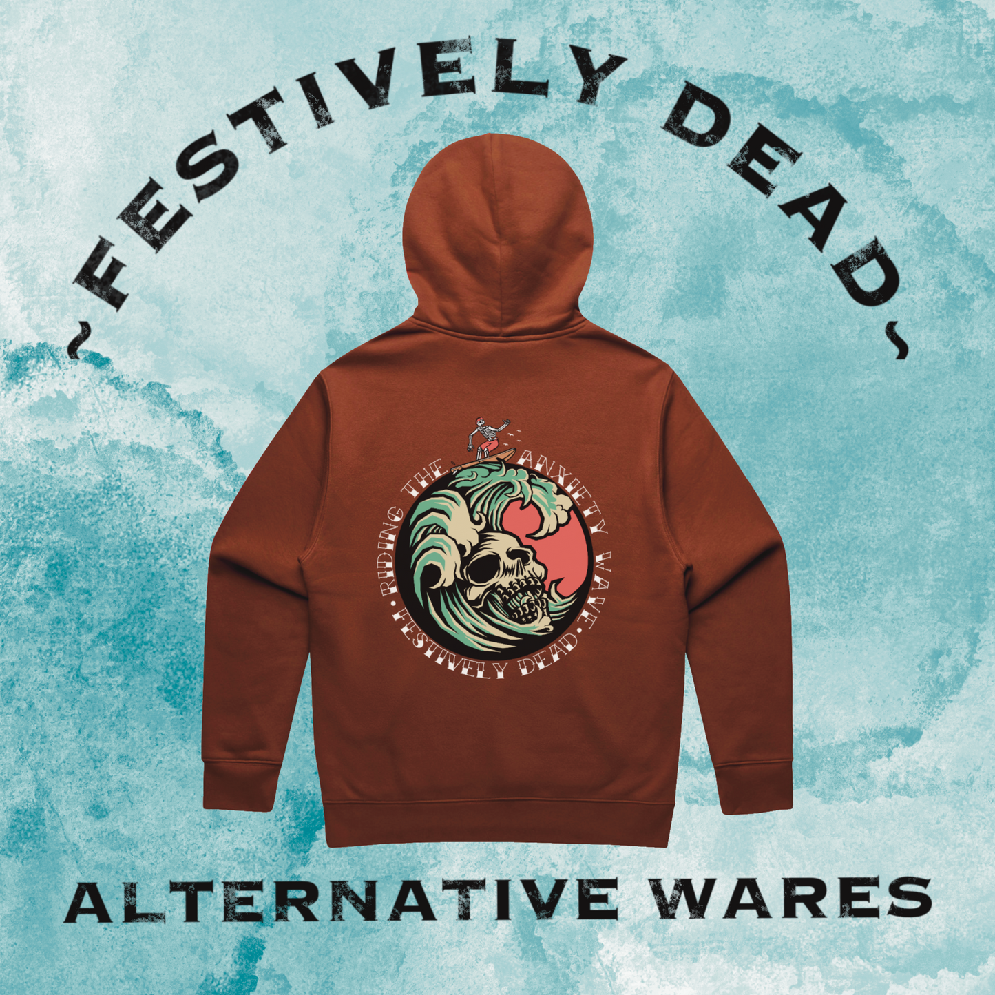 Riding the Anxiety Wave Hoodie