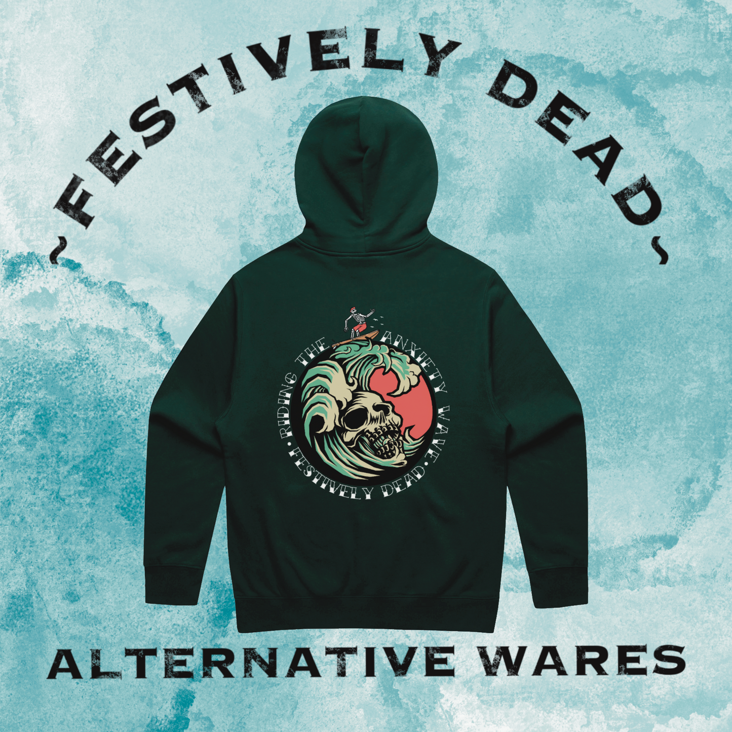 Riding the Anxiety Wave Hoodie