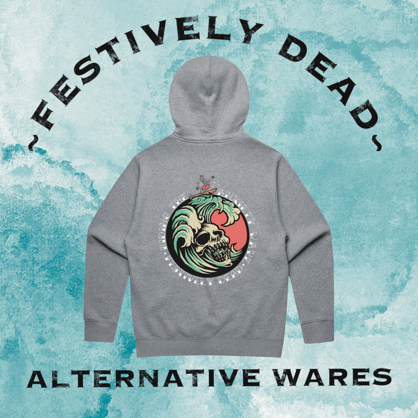 Riding the Anxiety Wave Hoodie