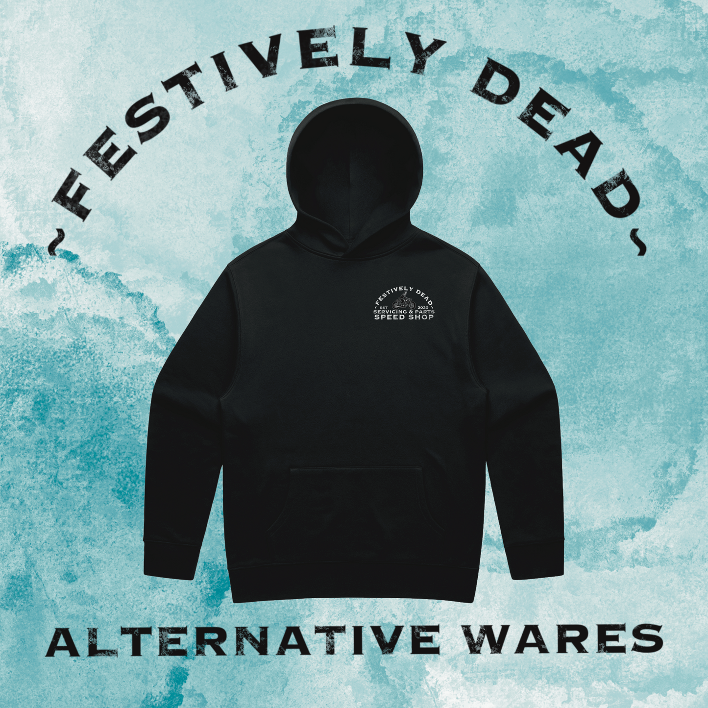 Festively Dead Speed Shop Classic Hoodie