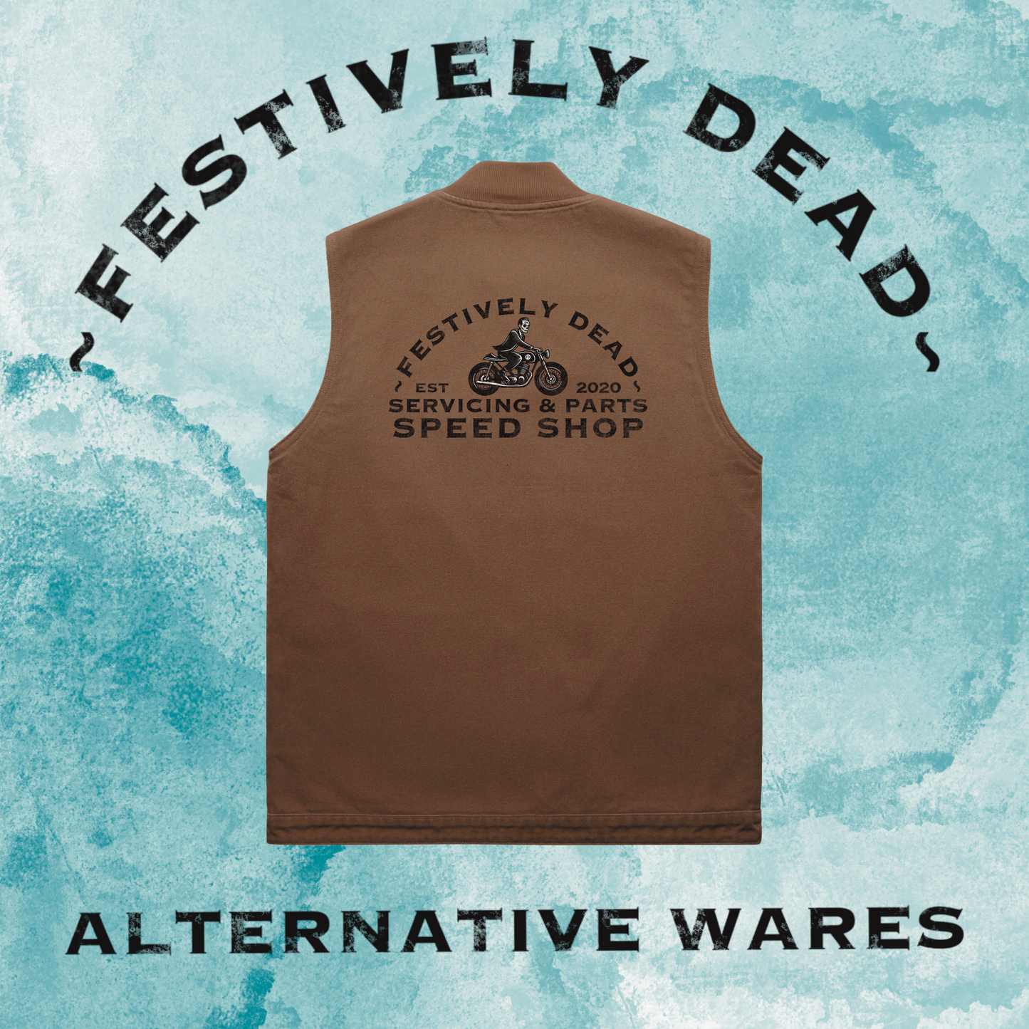 Classic Speed Shop Canvas Vest Jacket