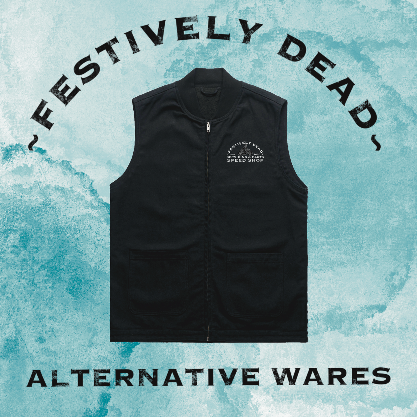 Classic Speed Shop Canvas Vest Jacket