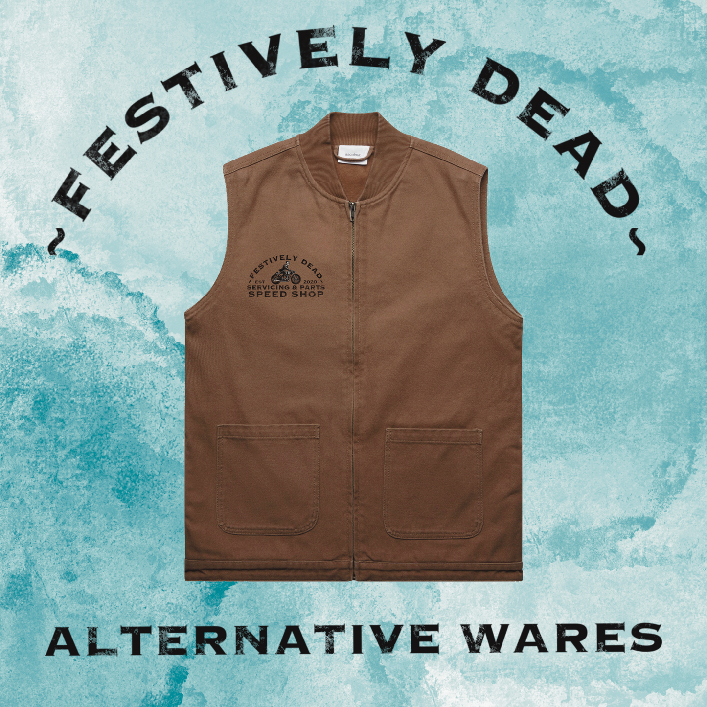 Classic Speed Shop Canvas Vest Jacket
