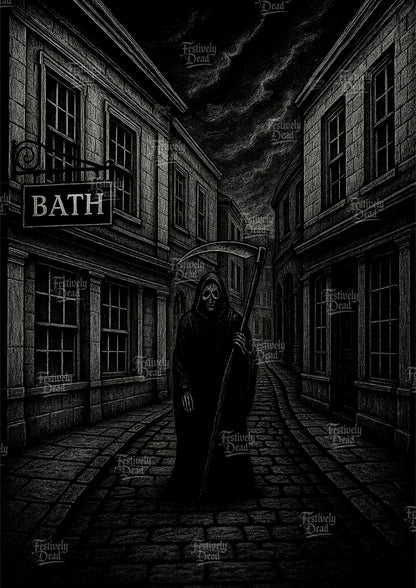 Death’s Summer Holiday Art Print - Bath