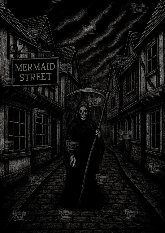 Death’s Summer Holiday Art Print - Mermaid Street, Kent