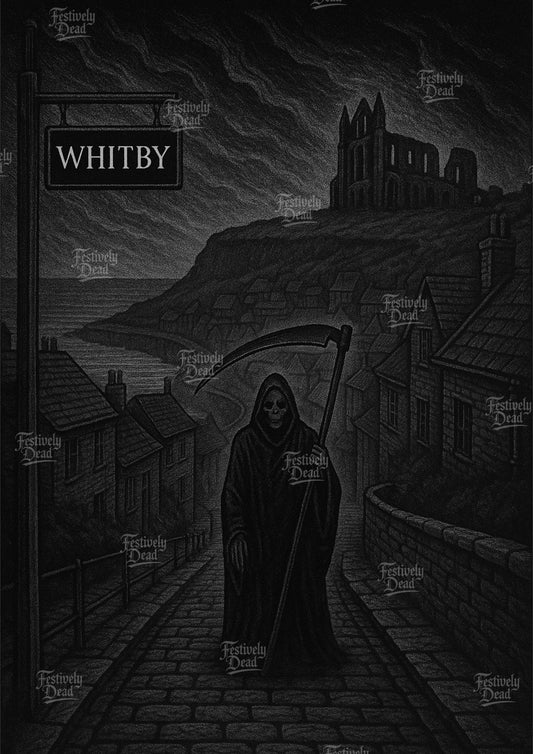 Death’s Summer Holiday Art Print - Whitby