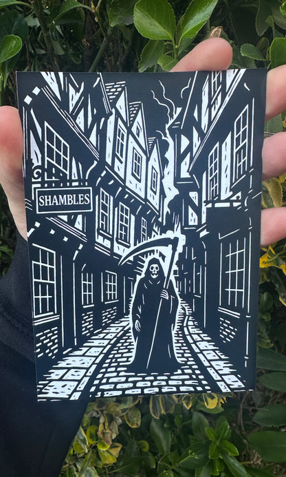 Death’s Summer Holiday Art Print - Shambles Street.