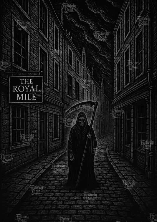 Death’s Summer Holiday Art Print - Royal Mile Edinburgh