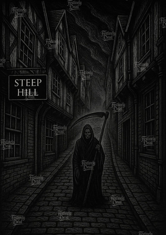 Death’s Summer Holiday Art Print - Steep Hill, Lincoln