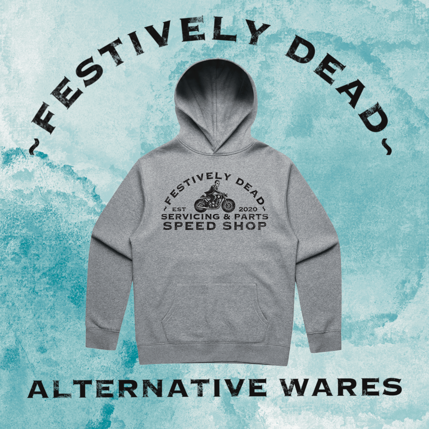 Festively Dead Speed Shop Hoodie