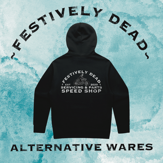 Festively Dead Speed Shop Classic Hoodie