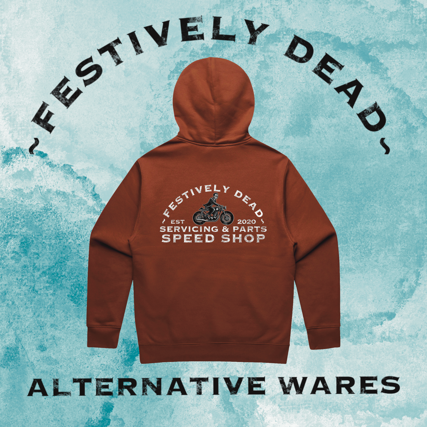 Festively Dead Speed Shop Classic Hoodie