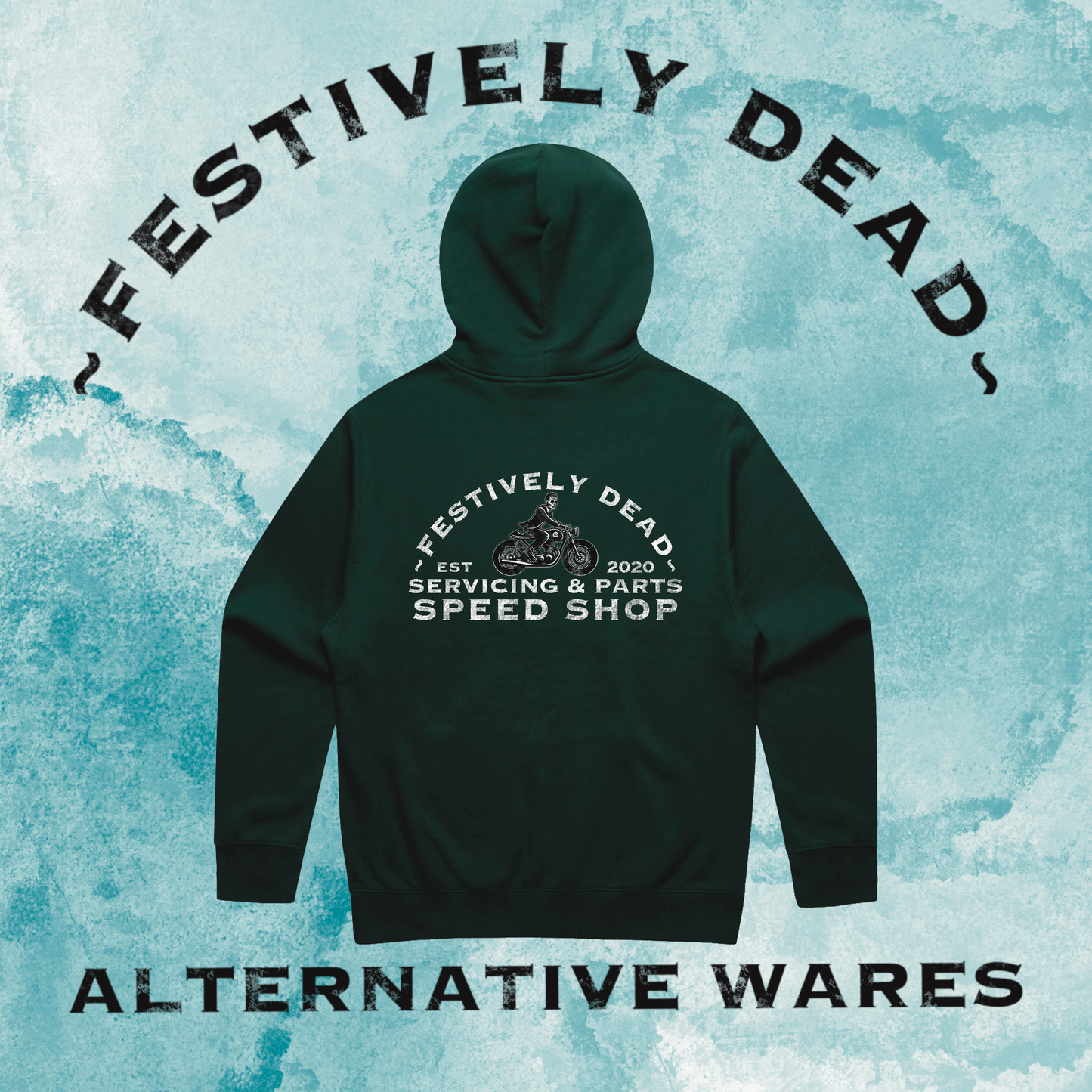 Festively Dead Speed Shop Classic Hoodie