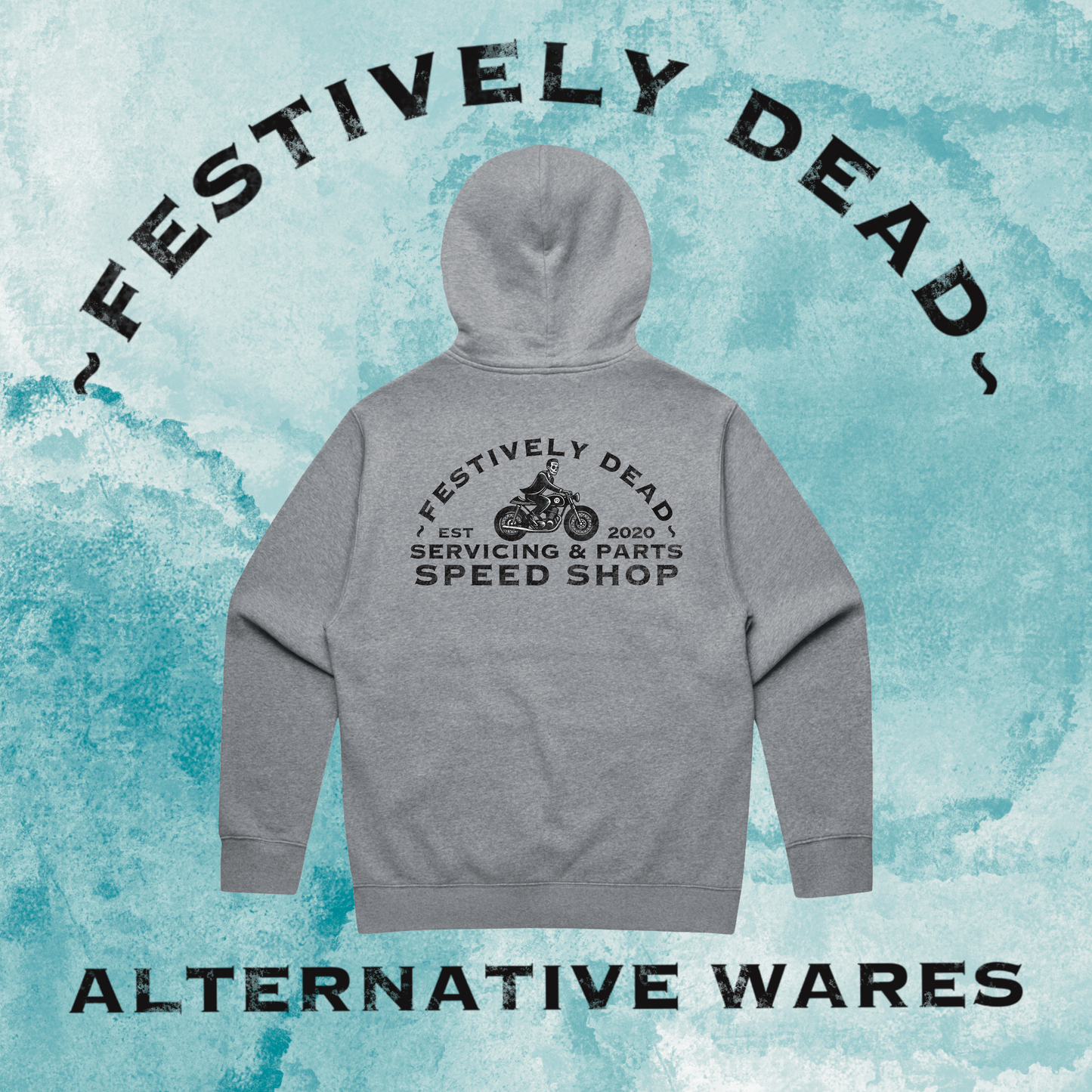 Festively Dead Speed Shop Classic Hoodie