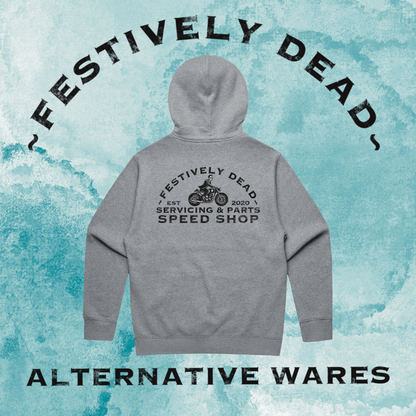 Festively Dead Speed Shop Classic Hoodie