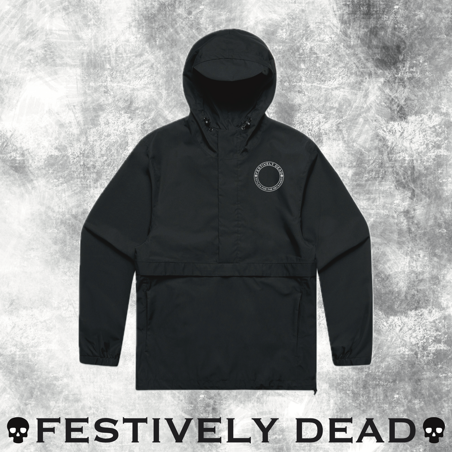 All weather hooded windbreaker designed to be waterproof agasint all weathers, 